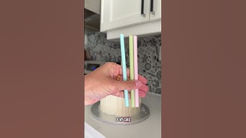 How to stack tiered cakes 🎂 | Baking tutorials | two tier wedding cake tutorial