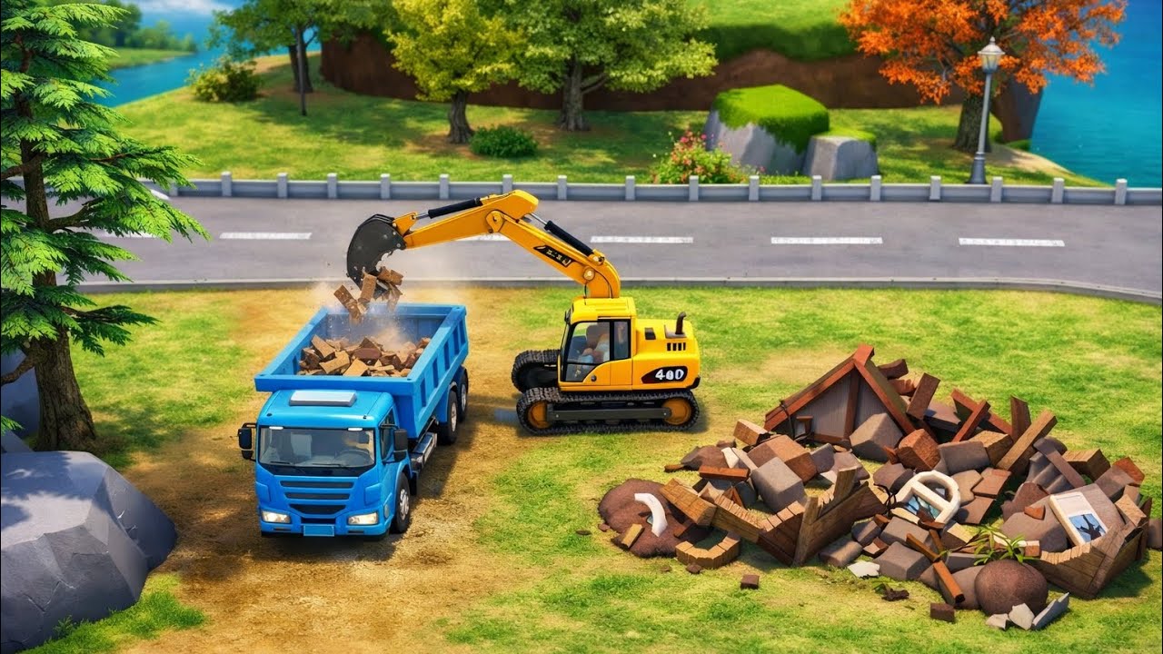 Truck JCB wala game ट्रक जेसीबी वाला गेम jcb wala game dumper wala game #gaming #games #gameplay 