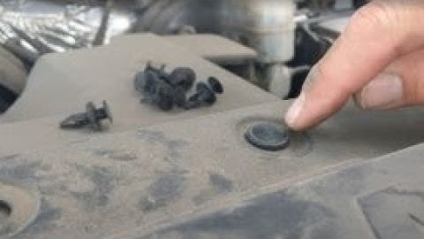 Removing push-pin rivets (trim clips?) without special tools.
