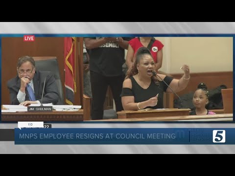 Metro Nashville Public Schools employee resigns during council meeting due to low salary