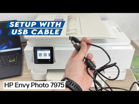 Setup Your HP Envy Photo 7975 Using a USB Cable thumbnail