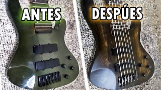 Como PINTAR BAJO ó GUITARRA ELÉCTRICA Paso a Paso con un Estilo Original -  YouTube