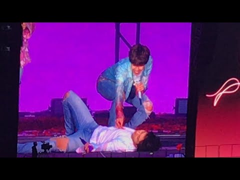 BTS doing Harry Potter spells- Wembley day 2