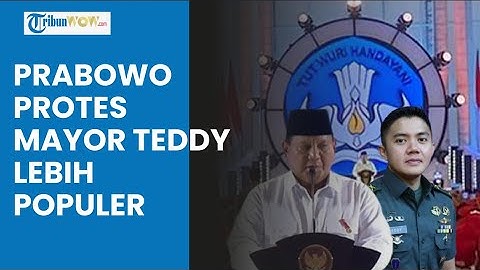 Mayor Teddy Disoraki di Peringatan Hari Guru, Prabowo Protes Sekretarisnya Lebih Populer