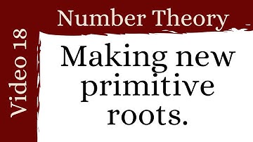 More about primitive roots -- Number Theory 18