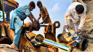 The Loder Cat 966D Hydraulic Jack Repairing Process Local Workshop By Pk Skills