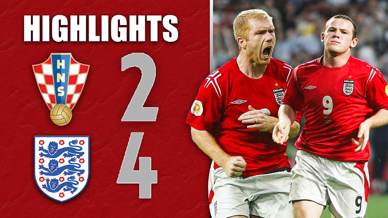 Croatia 2-4 England | Rooney Brace & Scholes and Lampard On