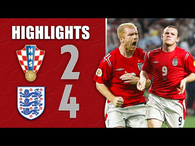 Croatia 2-4 England | Rooney Brace & Scholes and Lampard On