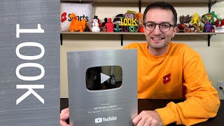 Unboxing My 100,000 Subscribers Milestone Award: Silver Play Button