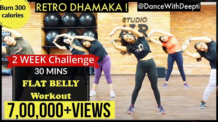 DWD118 - 30mins Daily BELLY FAT BURN Workout | RETRO SPECIAL | Lose weight 3-5kgs #dancewithdeepti thumbnail