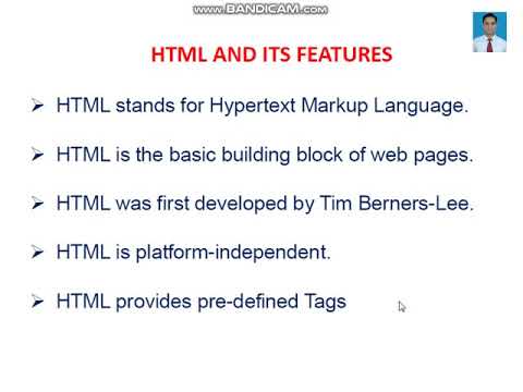 HTML and its Features - YouTube