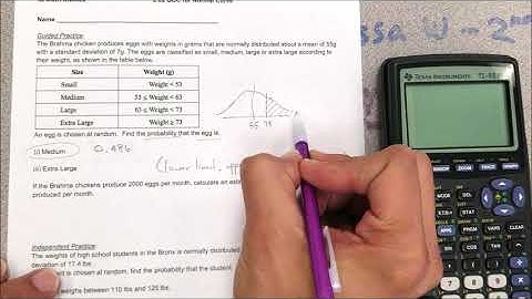 5 Minute Math: Statistics - Normal Distribution Calculator Work (TI and Casio)