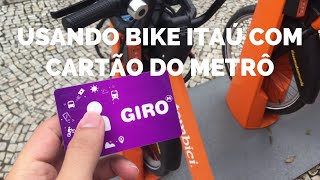 🚲💳Ⓜ️ Usando Bike Itaú com o cartão GIRO do MetrôRio screenshot 5