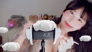 [ASMR] Intensive Tingle Ear Cleaning (fluff & wood) by MIMO l 3DIO screenshot 3