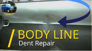 How to Repair a Dent on a Body Line  Pulling, Body Filler / Bondo