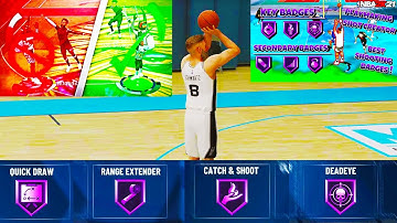 How to Get SHOOTING BADGES Fast in NBA 2K22! (easy way) Mycareer Gameplay Method