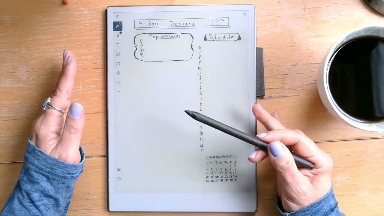 Creating a Bullet Journal Daily Log using the ReMarkable Paper Pro