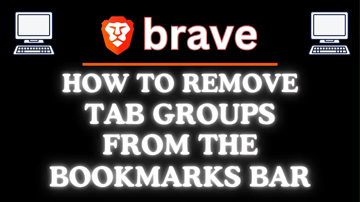 How to Hide or Show Tab Groups in the Bookmarks Bar on the Brave Web Browser | PC Tutorial