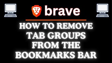 How to Hide or Show Tab Groups in the Bookmarks Bar on the Brave Web Browser | PC Tutorial