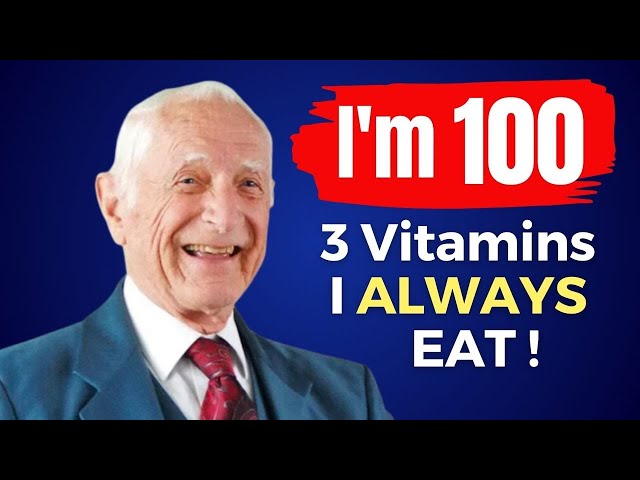 I EAT Top 3 Vitamins to CONQUER AGING! 100 yo Harvard Doctor John Scharffenberg class=