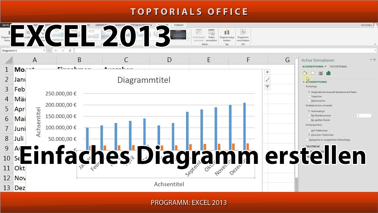 Diagramme Erstellen Kreisdiagramm Balkendiagramm Excel Youtube