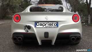 I had the opportunity to film a beautiful bianco tristrato (pearl
white) ferrari f12 berlinetta fitted with capristo muffler in action,
by showing you ca...