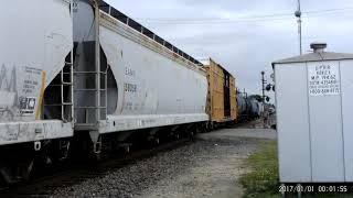 UP 8328 leads manifest NB at Conroe, TX Palestine sub 3-30-19 rail freight train