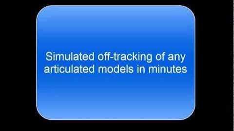 Articulated Vehicle - Off tracking Simulation