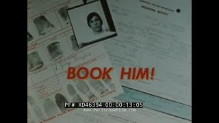 Book Him 1960S Sid Davis Anti-Crime & Juvenile Delinquency Scare Film Xd46394