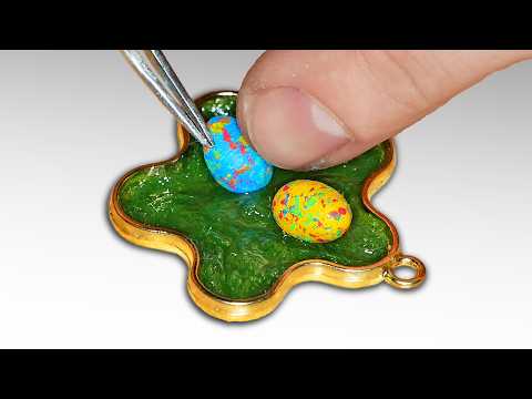 Making Easter Pendant Ideas. Jewelry Bezel / Resin Art