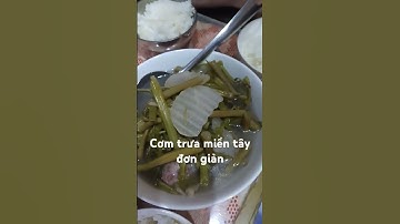 Khô cá sặc chiên giòn+canh rau nhúc