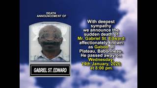Gabriel St. Edward ~ Short Obituary