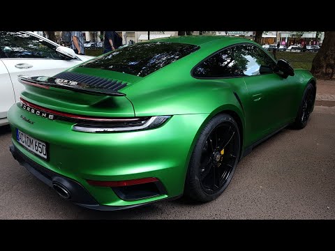 2020 Porsche 992 Turbo S in Düsseldorf - Start-Up & Exhaust Sound!