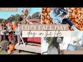 COZY FALL DAY IN THE LIFE VLOG | PUMPKIN PATCH, GET READY WITH ME AND WHAT I EAT | FALL 2022