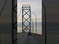 Leaving Canada Heading to America the USA Crossing over the Boarder on the Ambassador Bridge Detroit