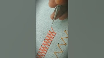 Challenges of Aari Work..💛 { Stitches-058 } CRISS CROSS STITCH