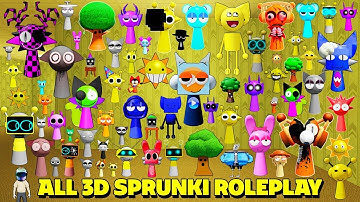 How to ALL 71 Morphs & Badges | 3D Sprunki Roleplay ! #roblox #sprunki #mindude