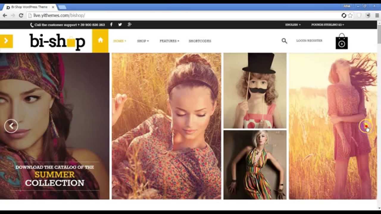 Bi-Shop All In One: Ecommerce & Corporate theme Preview