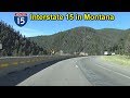 Interstate 15 North from Butte to Helena, Montana