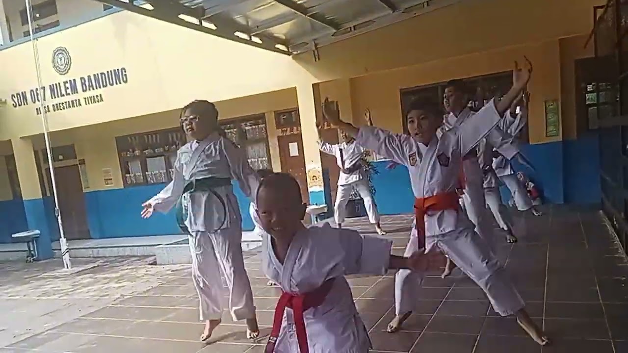 Nemenin baby latihan karate 