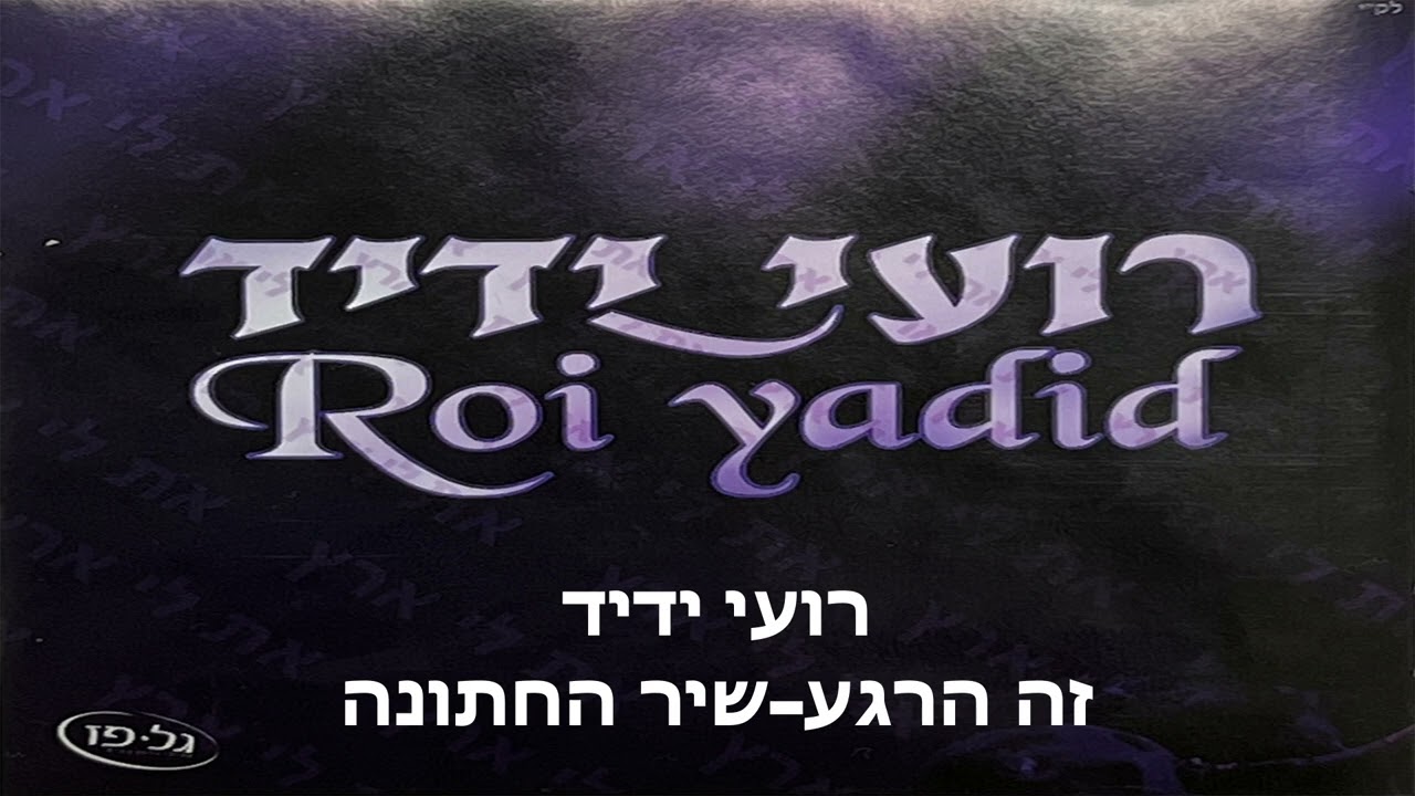 רועי ידיד - זה הרגע/שיר החתונה