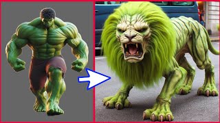 Marvel & DC superheroes as lions vengers💥Marvel vs Dc - AII Characters(@chansmove)