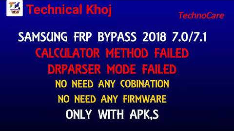 Samsung frp lock bypass 2018 patch,without any combination file