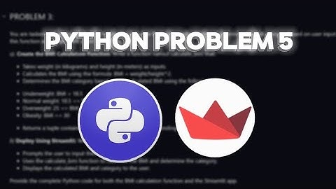 P.P5 || Build and Host a BMI Calculator Using Python and Streamlit.
