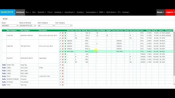 NANOSYS ERP: BOM Item delete