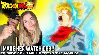 FUTURE TRUNKS HOLDS HIS OWN AGAINST ZAMASU & GOKU BLACK!! Girlfriend's Reaction DBS Ep. 62