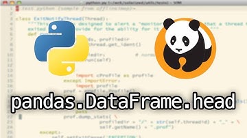 Pandas head Python tutorial: pandas.Dataframe.head