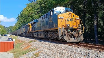 CSXT 829 Leads CSX Train C740 Through Chapin SC On The CN&L Subdivision