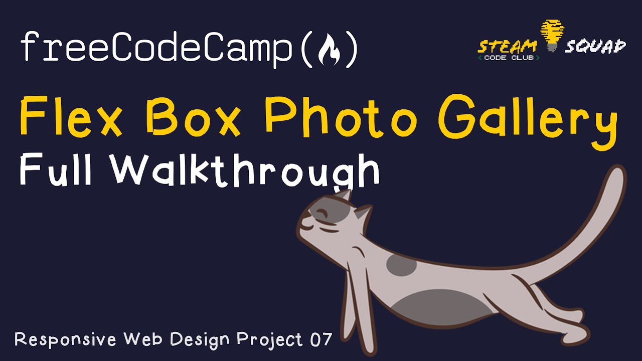 FreeCodeCamp - Responsive Web Design - CSS Flex Box Photo App - YouTube