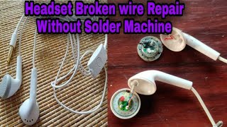 How to repair earphone without soldering|earphone repair